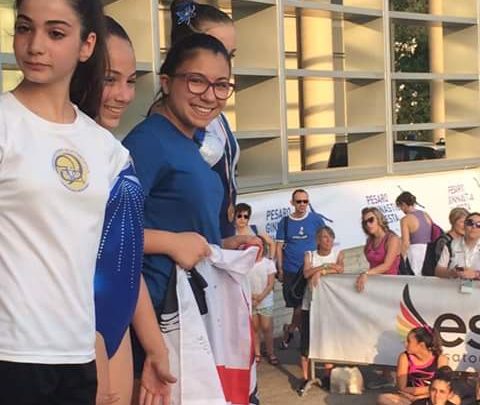 PER MARTINA FADDA 9^ POSTO NEL MINI TRAMPOLINO AI CAMPIONATI ITALIANI DI GINNASTICA ARTISTICA CONCLUSI IERI A PESARO.