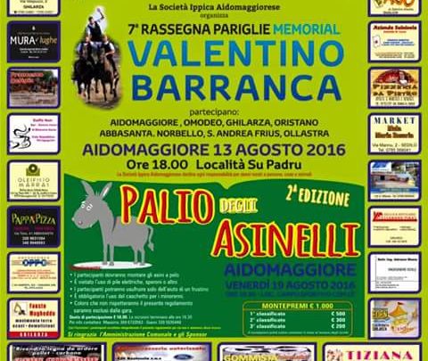Grande spettacolo ad Aidomaggiore con Pariglie e Palio degli Asinelli