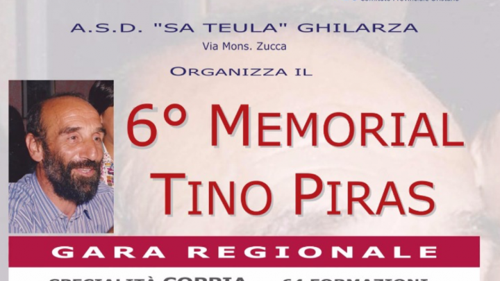 Bocce: Il 18 Giugno a Ghilarza la fase finale del “Memorial Tino a Piras” giunto alla 6^ edizione