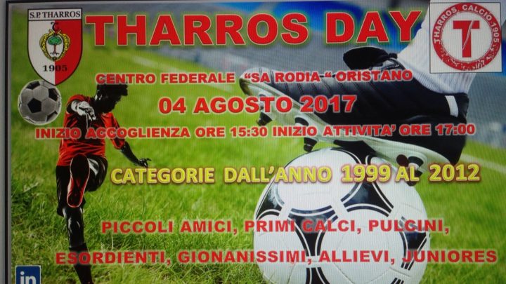 Calcio giovanile. “Tharros Day” il 4 Agosto ad Oristano per i nati dal 1999 al 2012