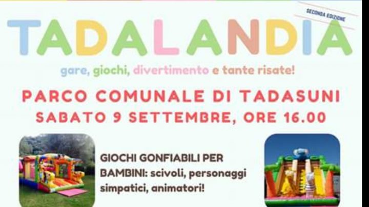 Il 9 Settembre Tadasuni diventa ancora una volta per una giornata la “città del divertimento”