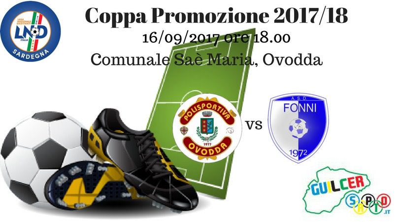 Calcio Coppa Promozione. L’anticipo di oggi Ovodda-Fonni inaugura la competizione