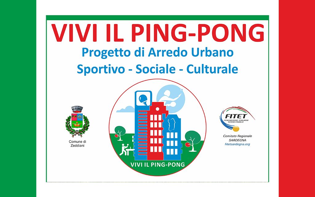 Progetto Vivi il Ping Pong: venerdì 19 ottobre 2018 si inaugura a Zeddiani
