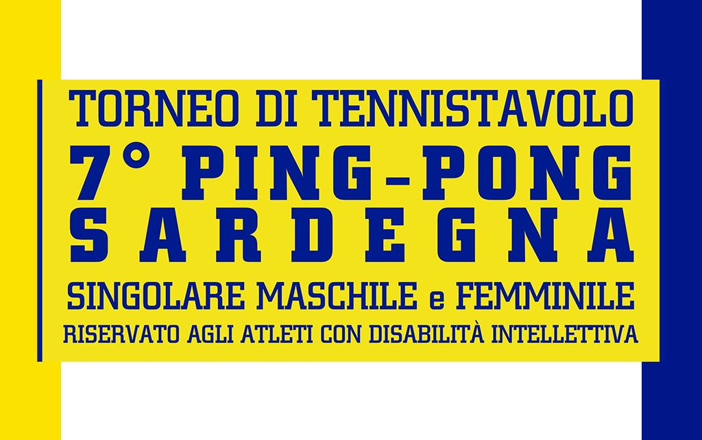 Tennistavolo Paralimpico. Torneo 7° “Ping-Pong Sardegna” – Norbello 08 dicembre 2018