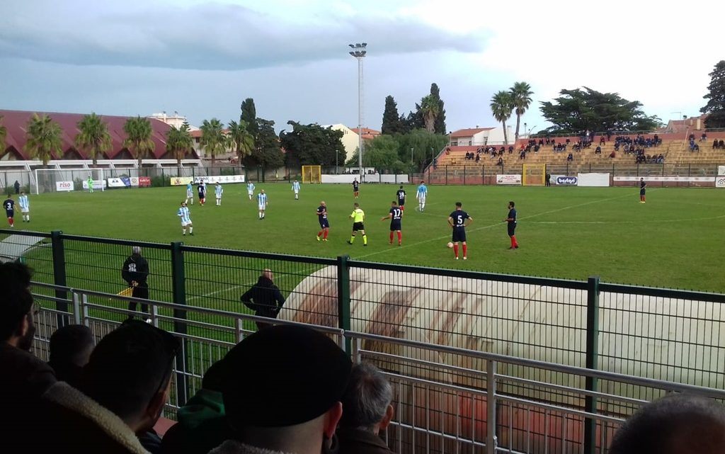 La Tharros si aggiudica per 2-0 il derby con la San Marco Cabras