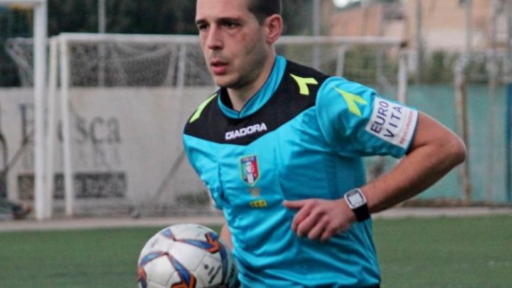 Importante promozione in campo nazionale del fischietto oristanese Matteo Manis