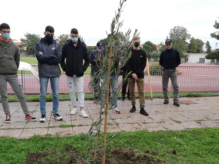 FOTO NOTIZIA/ Un ulivo piantato al campo Coni dall’Atletica Oristano per ricordare Riccardo Ortu